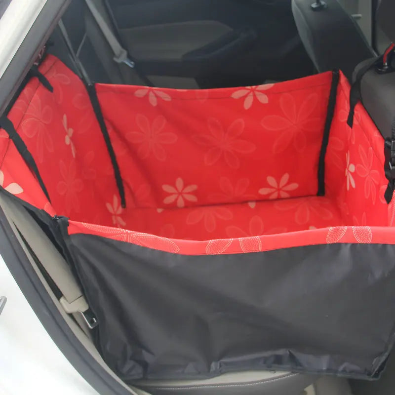 The Happy Tail Co™ Heavy-Duty Waterproof Car Seat Cover - Scratch-Proof Pet Hammock & Back Seat Protector
