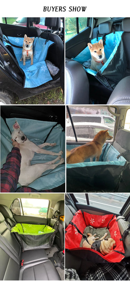 The Happy Tail Co™ Heavy-Duty Waterproof Car Seat Cover - Scratch-Proof Pet Hammock & Back Seat Protector