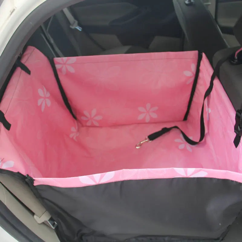 The Happy Tail Co™ Heavy-Duty Waterproof Car Seat Cover - Scratch-Proof Pet Hammock & Back Seat Protector
