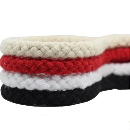 The Happy Tail Co.™ Heavy Duty Cotton Rope Knot Toy - Durable Tug-of-War & Dental Cleaning Rope for Dogs