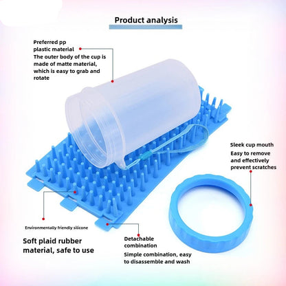 The Happy Tail Co™ Automatic Pet Paw Cleaner Cup - Soft Silicone Deep Wash Tool for Muddy Paws