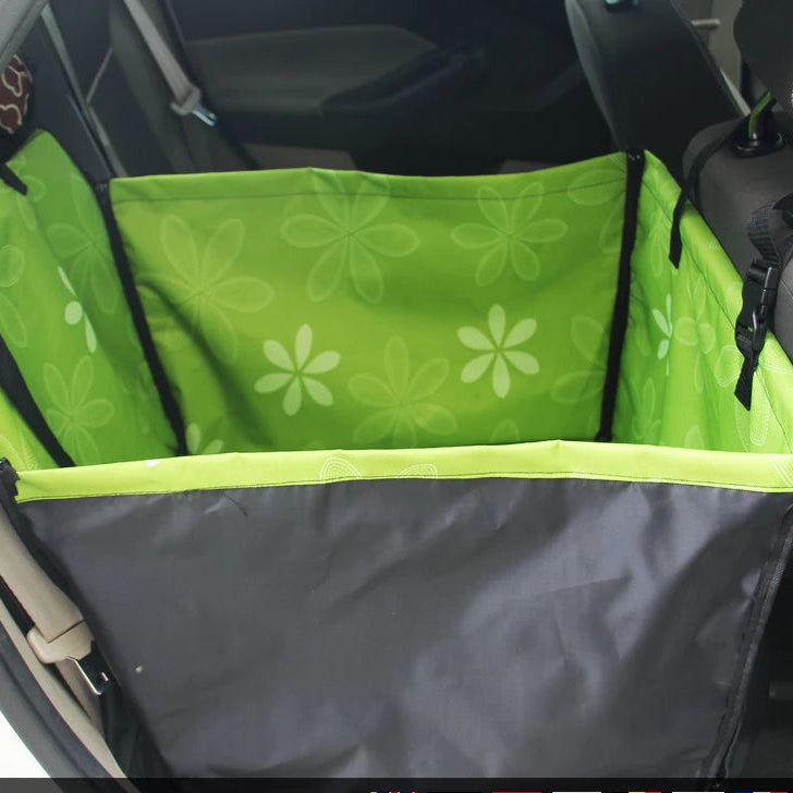 The Happy Tail Co™ Heavy-Duty Waterproof Car Seat Cover - Scratch-Proof Pet Hammock & Back Seat Protector