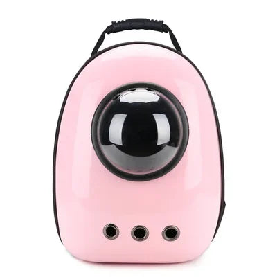 The Happy Tail Co™ Breathable Space Capsule Pet Backpack - Panoramic View Travel Sling Bag for Cats & Small Dogs