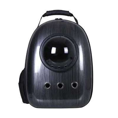 The Happy Tail Co™ Breathable Space Capsule Pet Backpack - Panoramic View Travel Sling Bag for Cats & Small Dogs