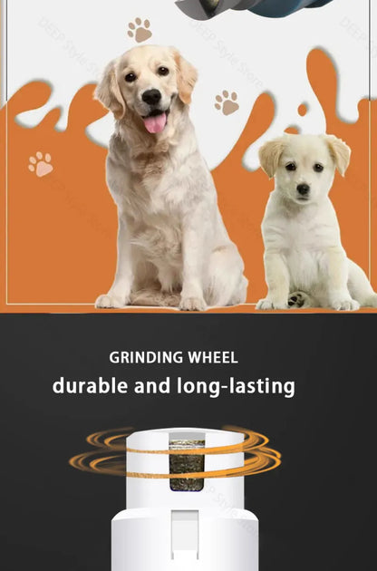 The Happy Tail Co™ Professional LED Pet Nail Grinder - Safe & Quiet Electric Trimmer for Dogs & Cats