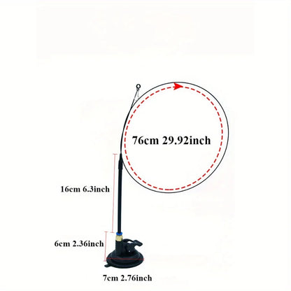 The Happy Tail Co™ Interactive Cat Teaser Wand Set - 12-Piece Suction Cup Bird & Feather Toy Kit