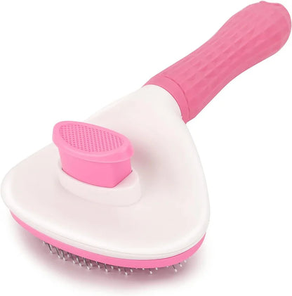 The Happy Tail Co™ One-Click Self-Cleaning Brush - Professional Pet Hair Remover & Soothing Massage Tool
