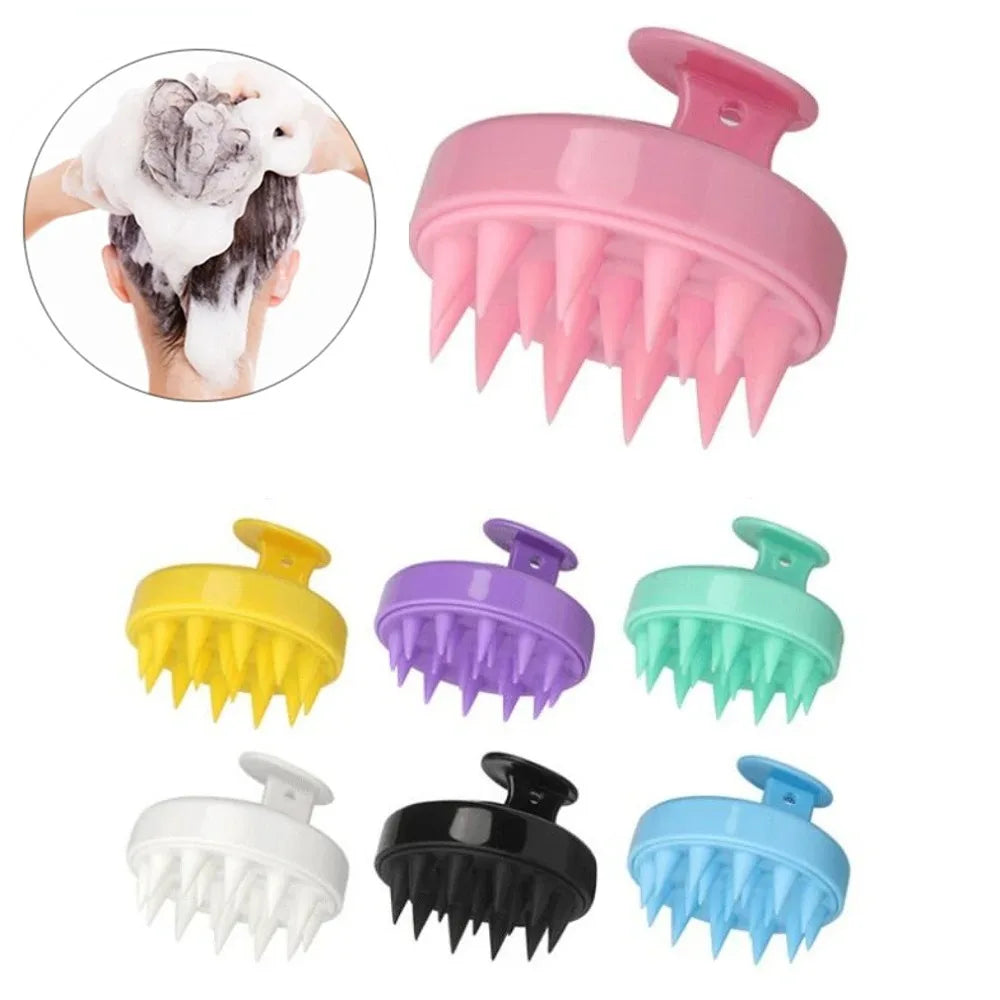 The Happy Tail Co 2Pcs Premium Silicone Bath Brush Set - Soft Body Scrubber with Long Handle for Deep Cleansing & Massage