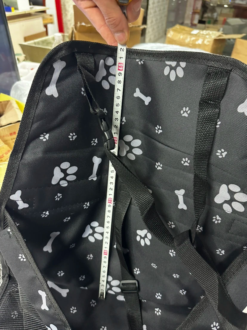 The Happy Tail Co™ Breathable Pet Car Booster Seat - Portable Travel Carrier Basket with Safety Leash for Small Dogs & Cats