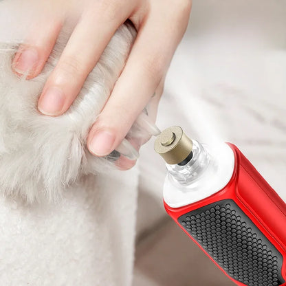 The Happy Tail Co Advanced 7-Speed Electric Pet Nail Grinder - Professional Rechargeable Trimmer with LED Light