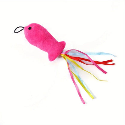 The Happy Tail Co™ Interactive Cat Teaser Wand Set - 12-Piece Suction Cup Bird & Feather Toy Kit