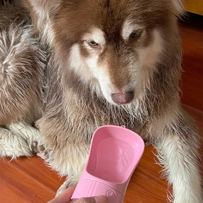 The Happy Tail Co™ Portable 2-in-1 Pet Water Bottle & Food Container - Leak-Proof Travel Dispenser for Dogs & Cats