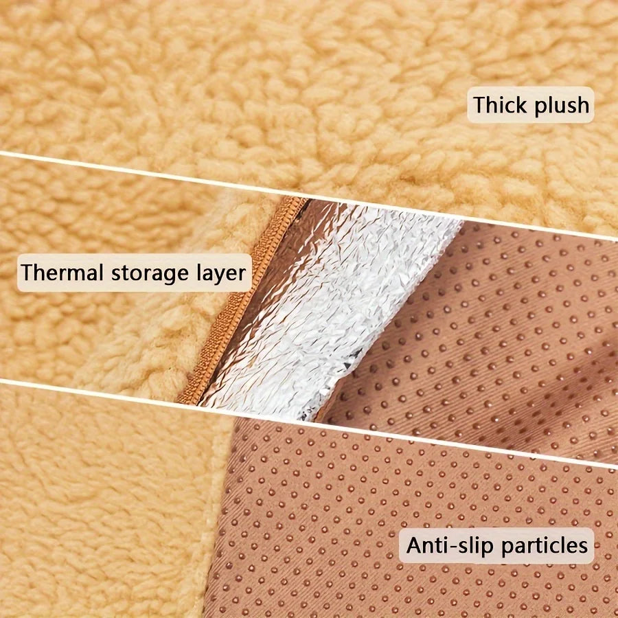 The Happy Tail Co Self-Warming Pet Pad Blanket - Electric-Free Thermal Heat Reflecting Mat for Cats & Dogs