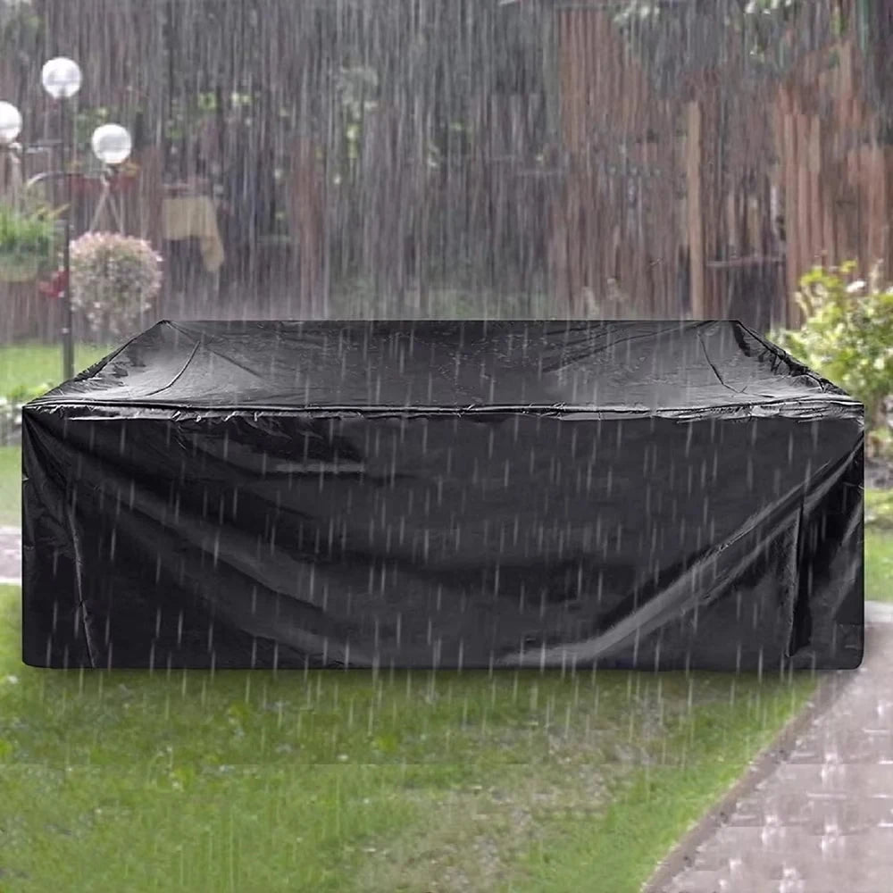 The Happy Tail Co 210D Oxford Waterproof Furniture Cover - Heavy Duty Dustproof & Windproof Outdoor Patio Protector
