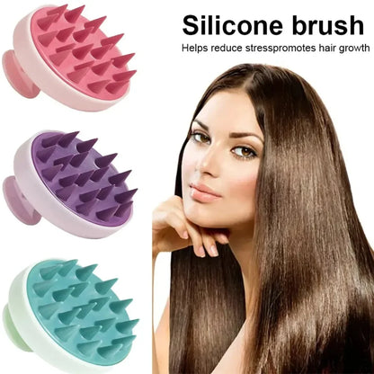 The Happy Tail Co 2Pcs Premium Silicone Bath Brush Set - Soft Body Scrubber with Long Handle for Deep Cleansing & Massage