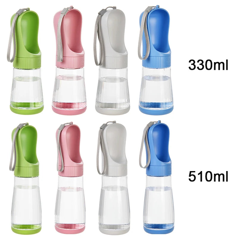 The Happy Tail Co™ Portable 2-in-1 Pet Water Bottle & Food Container - Leak-Proof Travel Dispenser for Dogs & Cats