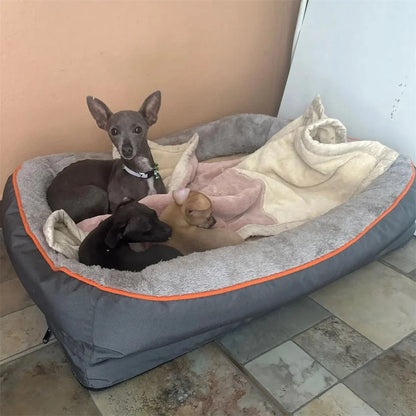 The Happy Tail Co™ Orthopedic Memory Foam Pet Sofa - Waterproof & Breathable Comfort