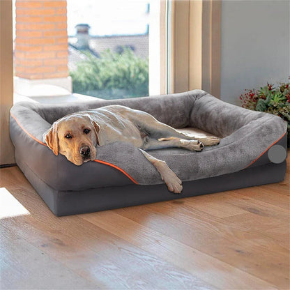 The Happy Tail Co™ Orthopedic Memory Foam Pet Sofa - Waterproof & Breathable Comfort