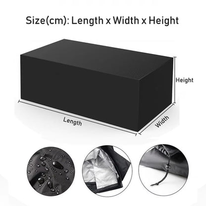 The Happy Tail Co 210D Oxford Waterproof Furniture Cover - Heavy Duty Dustproof & Windproof Outdoor Patio Protector
