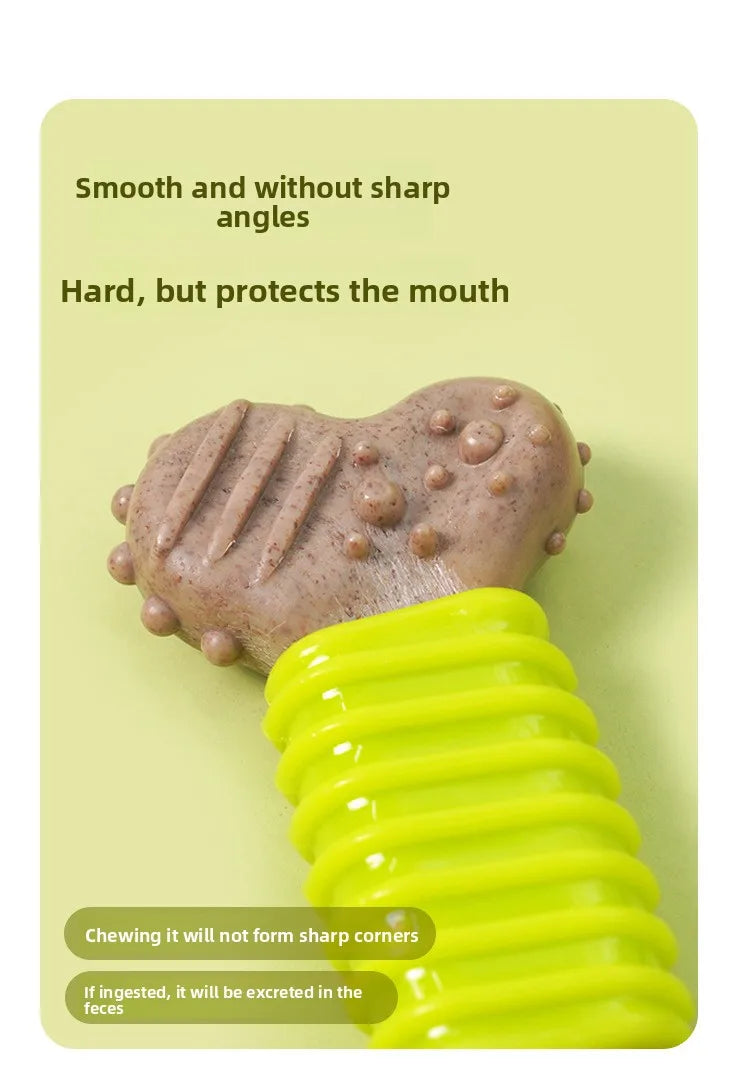 The Happy Tail Co.™ Indestructible Bone-Shaped Dog Chew Toy - Durable TPR Molar Stick
