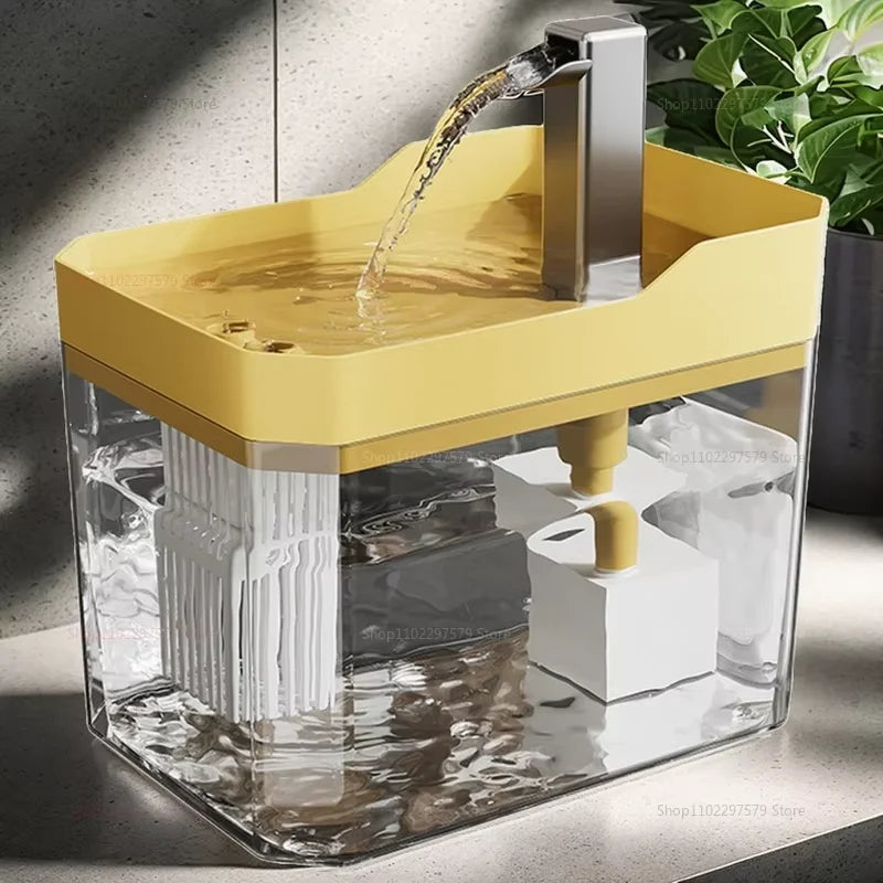 The Happy Tail Co™ Smart Silent Pet Water Fountain - 1.5L Auto Filter Drinking Dispenser for Cats & Dogs
