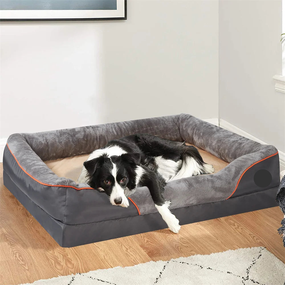 The Happy Tail Co™ Orthopedic Memory Foam Pet Sofa - Waterproof & Breathable Comfort