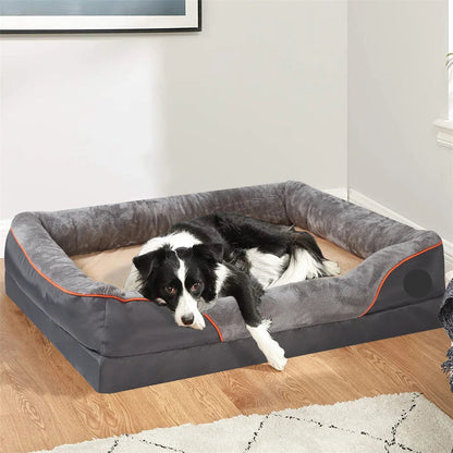 The Happy Tail Co™ Orthopedic Memory Foam Pet Sofa - Waterproof & Breathable Comfort