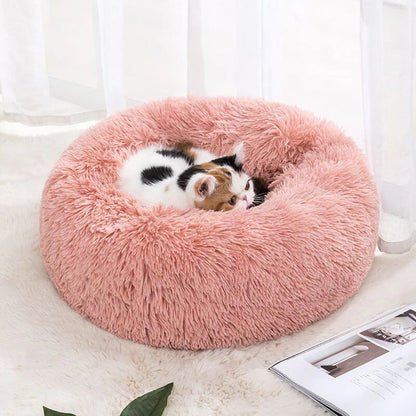 The Happy Tail Co™ Calming Donut Pet Bed - Anti-Anxiety & Ultra-Soft ...Ultra-Soft - Premium Edition