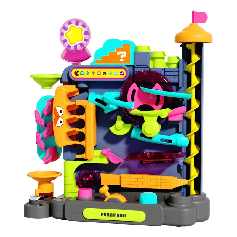 The Happy Tail Co™ Interactive Brain Booster Maze - Multilayer Track Ball Adventure for Cats & Smart Pets