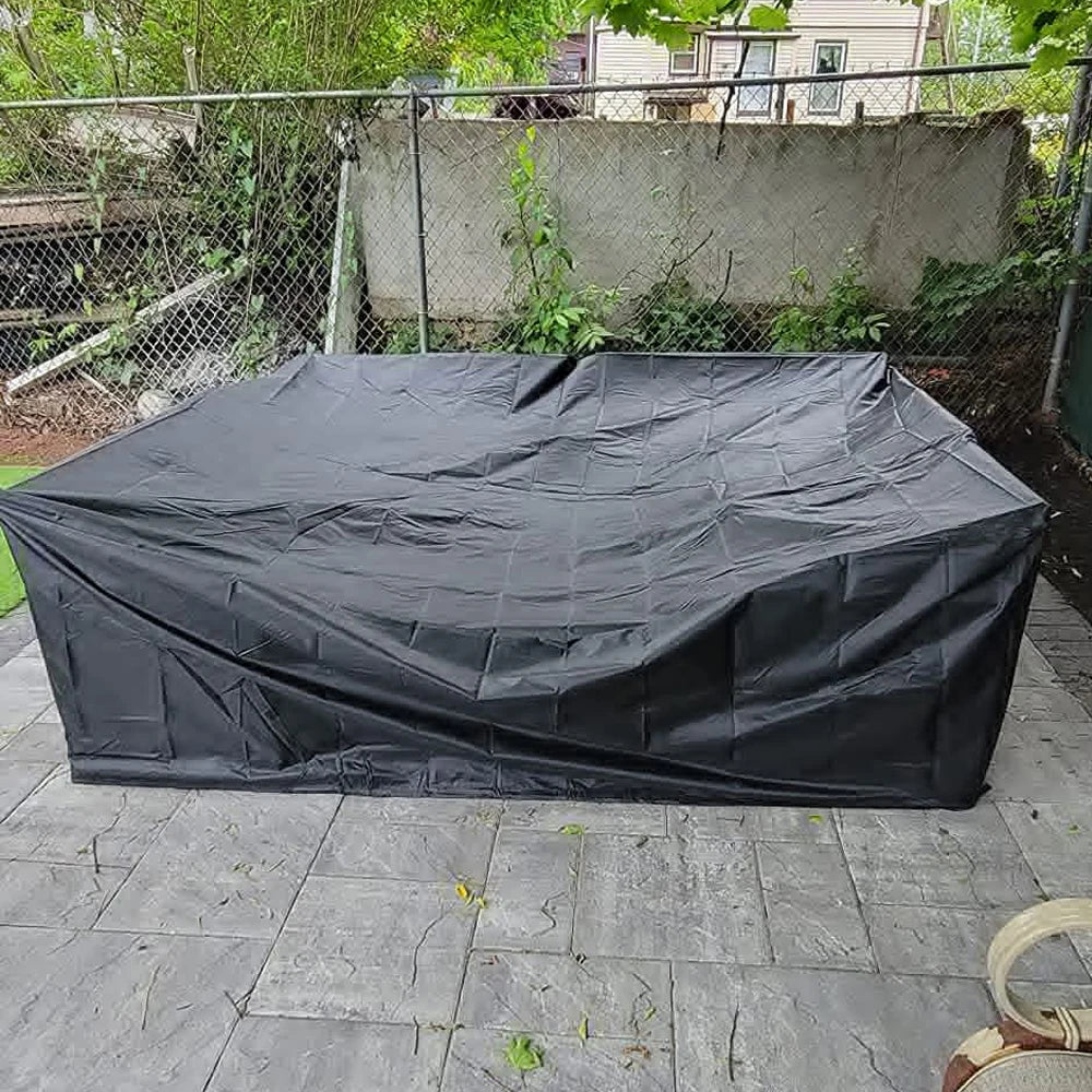 The Happy Tail Co 210D Oxford Waterproof Furniture Cover - Heavy Duty Dustproof & Windproof Outdoor Patio Protector