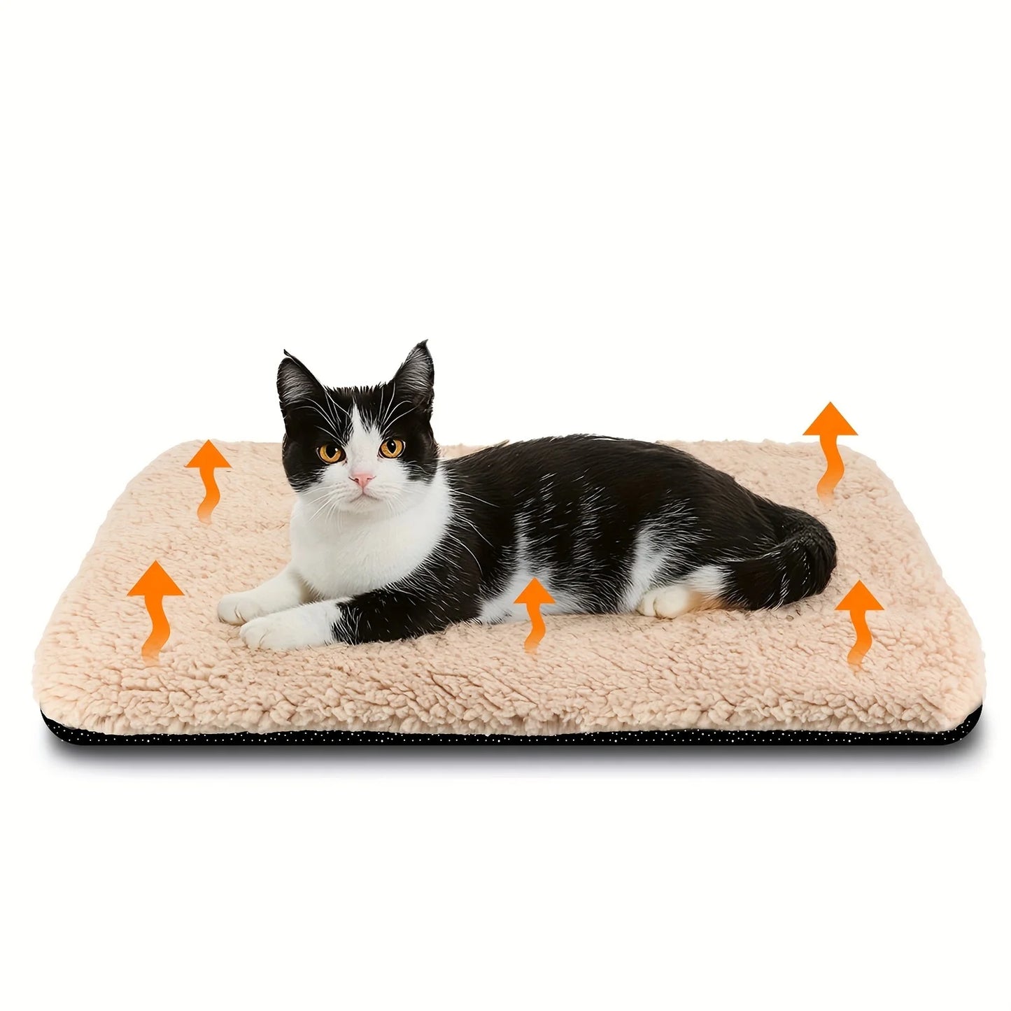 The Happy Tail Co Self-Warming Pet Pad Blanket - Electric-Free Thermal Heat Reflecting Mat for Cats & Dogs