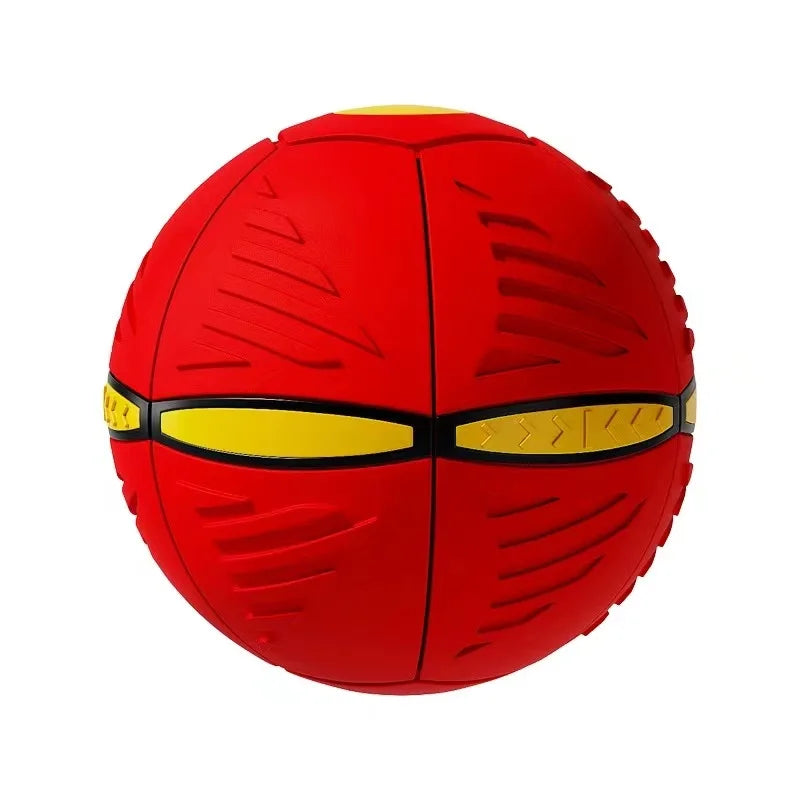 The Happy Tail Co™ 2-in-1 Flying Saucer Ball - Interactive Magic Disc Toy for Outdoor Dog Games
