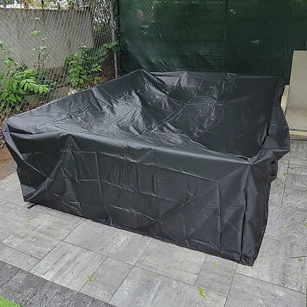 The Happy Tail Co 210D Oxford Waterproof Furniture Cover - Heavy Duty Dustproof & Windproof Outdoor Patio Protector