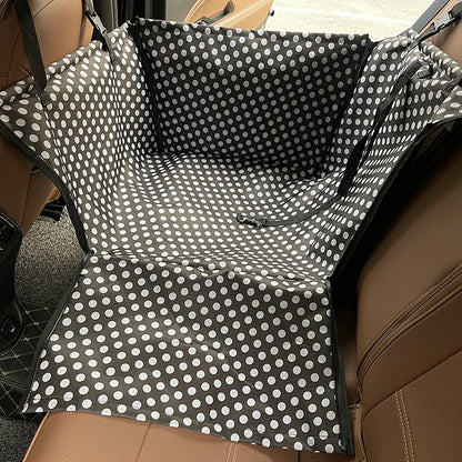 The Happy Tail Co™ Heavy-Duty Waterproof Car Seat Cover - Scratch-Proof Pet Hammock & Back Seat Protector