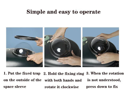 The Happy Tail Co™ Breathable Space Capsule Pet Backpack - Panoramic View Travel Sling Bag for Cats & Small Dogs