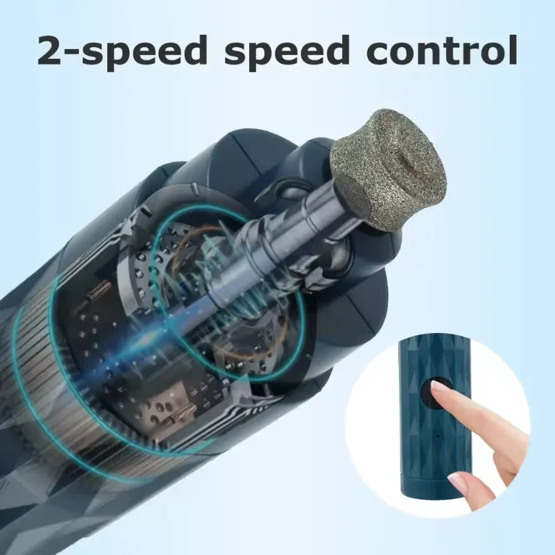 The Happy Tail Co™ Professional LED Pet Nail Grinder - Safe & Quiet Electric Trimmer for Dogs & Cats