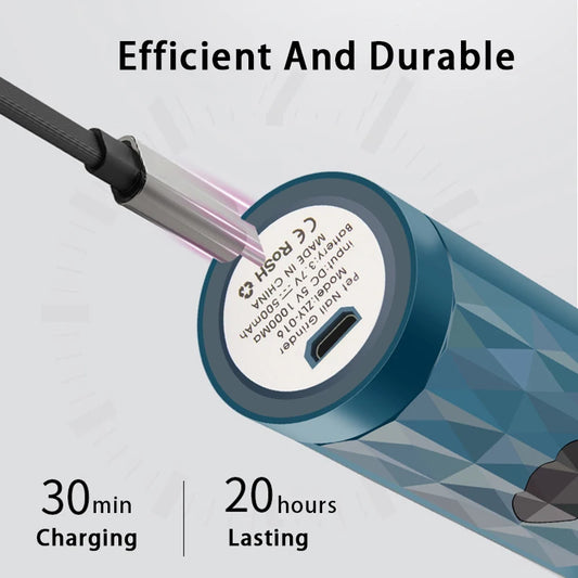 The Happy Tail Co™ Professional LED Pet Nail Grinder - Safe & Quiet Electric Trimmer for Dogs & Cats