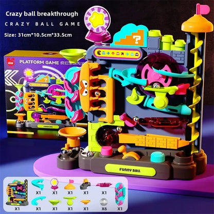 The Happy Tail Co™ Interactive Brain Booster Maze - Multilayer Track Ball Adventure for Cats & Smart Pets