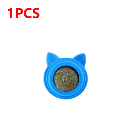 The Happy Tail Co.™ 3-Piece Rotatable Catnip Wall Balls - Natural Licking Snacks for Dental Cleaning & Anxiety Relief