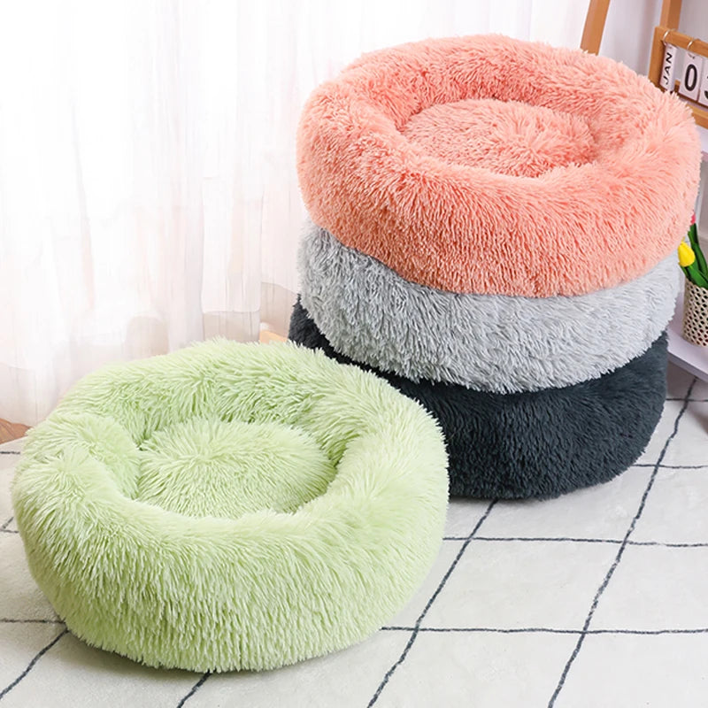 The Happy Tail Co™ Calming Donut Pet Bed - Anti-Anxiety & Ultra-Soft ...Ultra-Soft - Premium Edition
