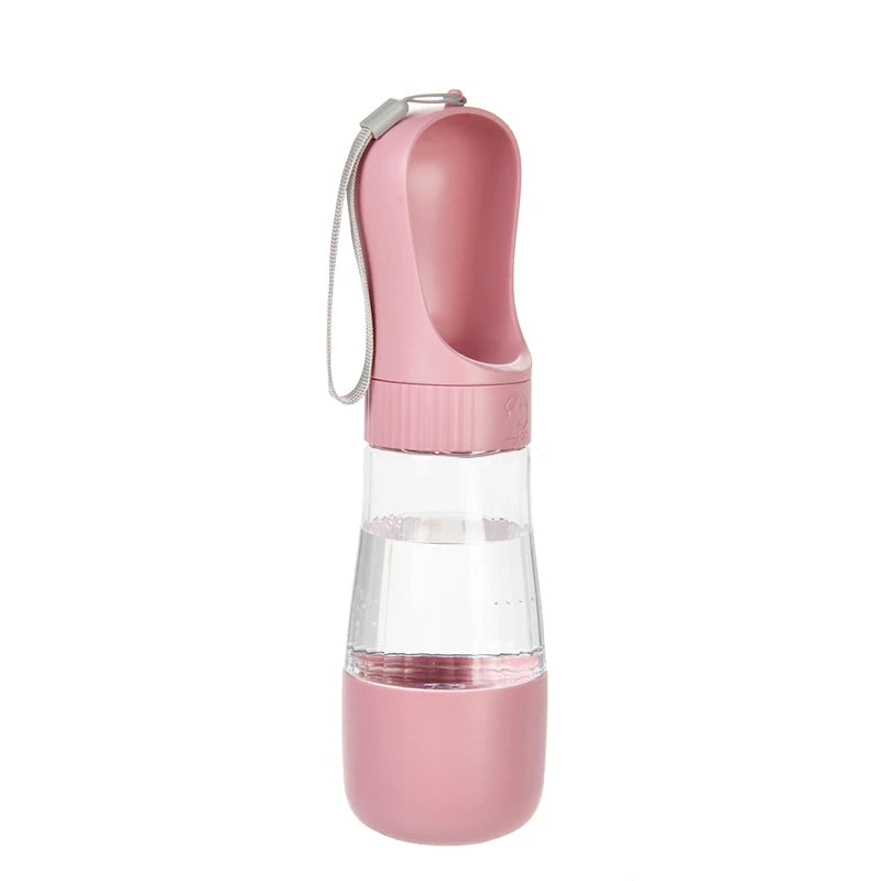 The Happy Tail Co™ Portable 2-in-1 Pet Water Bottle & Food Container - Leak-Proof Travel Dispenser for Dogs & Cats
