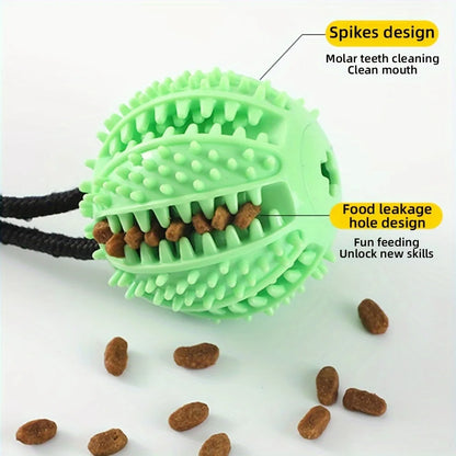 The Happy Tail Co.™ Interactive Dog Suction Cup Tug Toy - Durable Rubber Training & Chew Toy