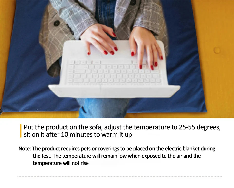 The Happy Tail Co™ Smart Electric Heating Pad - Waterproof Winter Warmer with Adjustable Temperature
