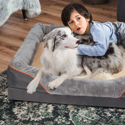 The Happy Tail Co™ Orthopedic Memory Foam Pet Sofa - Waterproof & Breathable Comfort