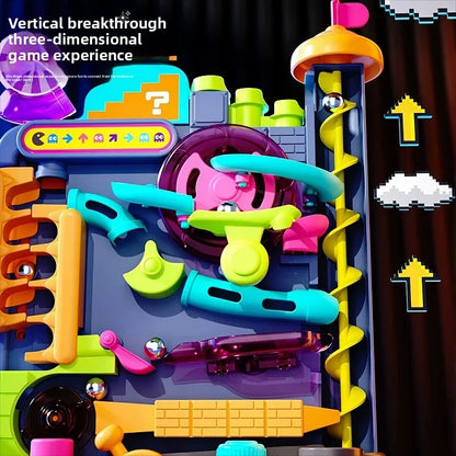 The Happy Tail Co™ Interactive Brain Booster Maze - Multilayer Track Ball Adventure for Cats & Smart Pets