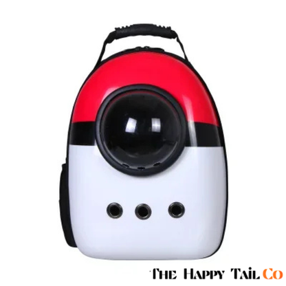 The Happy Tail Co™ Breathable Space Capsule Pet Backpack - Panoramic View Travel Sling Bag for Cats & Small Dogs