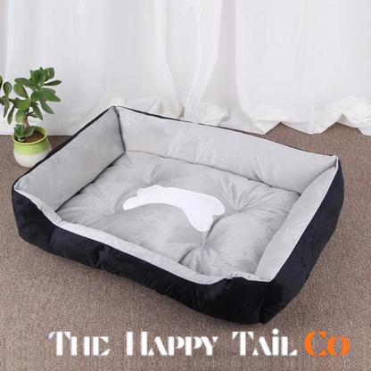 The Happy Tail Co Viral Plush Orthopedic Pet Bed - Warm Donut Cuddle Sofa for Dogs & Cats