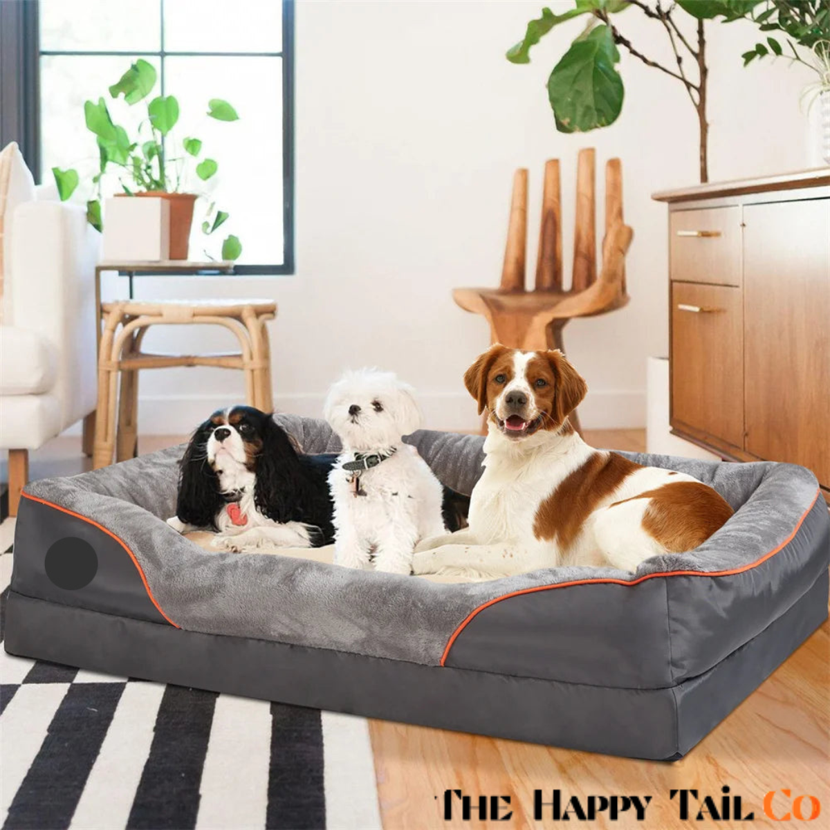 The Happy Tail Co™ Orthopedic Memory Foam Pet Sofa - Waterproof & Breathable Comfort