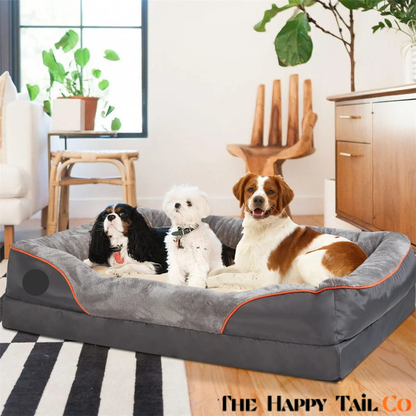The Happy Tail Co™ Orthopedic Memory Foam Pet Sofa - Waterproof & Breathable Comfort
