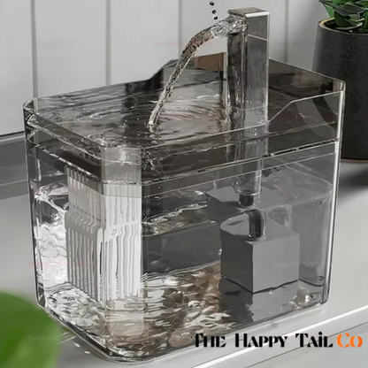The Happy Tail Co™ Smart Silent Pet Water Fountain - 1.5L Auto Filter Drinking Dispenser for Cats & Dogs